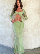 Load image into Gallery viewer, 2 PIECE BEACH KNIT SET
