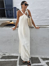 Load image into Gallery viewer, OFF SHOULDER SLEEVELESS HALTER MAXI
