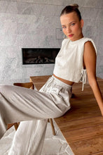 Load image into Gallery viewer, COTTON LINEN PANTS SET
