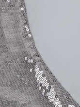 Afbeelding in Gallery-weergave laden, TIE SILVER SEQUIN MINI
