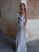 Load image into Gallery viewer, DOT PRINT RUFFLES MAXI DRESS
