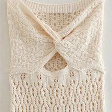 Načíst obrázek do prohlížeče Galerie, WHITE KNITTED BANDEAU DRESS
