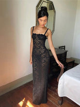 Load image into Gallery viewer, STRAPPY LACE MAXI DRESS
