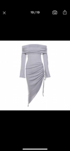 Lade das Bild in den Galerie-Viewer, OFF THE SHOULDER KNITTED MIDI DRESS
