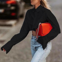 Indlæs billede til gallerivisning CROPPED OVERSIZED LONG SLEEVED SHIRT
