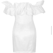 Load image into Gallery viewer, OFF SHOULDER RUFFLE MINI DRESS
