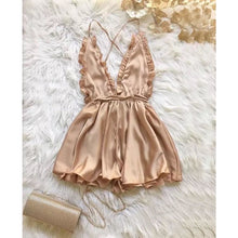 Load image into Gallery viewer, SATIN LACED PLAYSUIT
