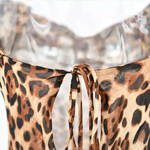 Load image into Gallery viewer, LEOPARD PRINT BODYCON BACKLESS DRESS
