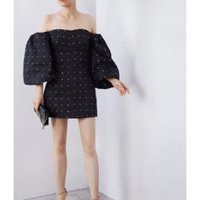 Load image into Gallery viewer, OFF SHOULDER SLIM MINI DRESS
